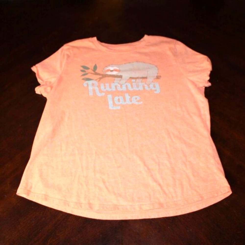 Thereabouts Sloth "Running Late" Tee XL Petite 🦥